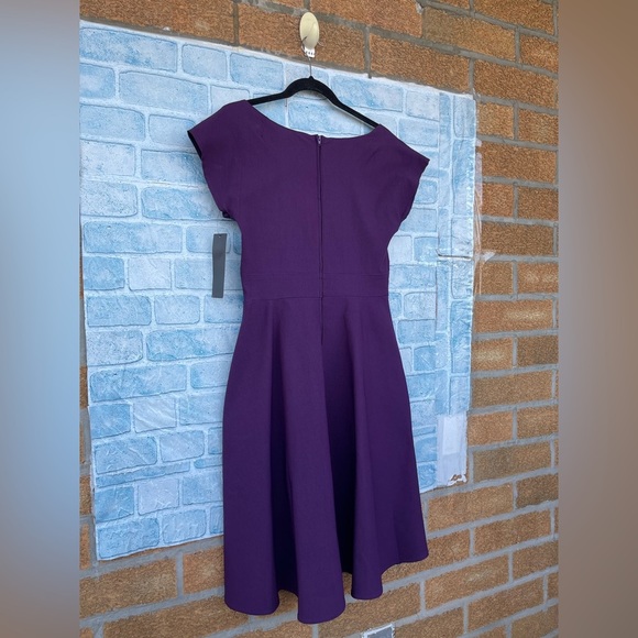 STOP STARING RETRO STYLE EGGPLANT COLOR DRESS SIZE 14 - Picture 8 of 15